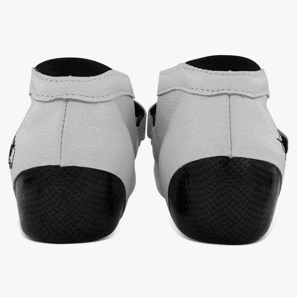 leather-white roller derby skate