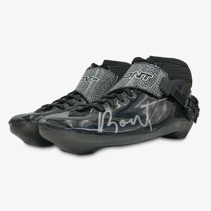 black-Bont Eclipse boot in use during inline speed skating