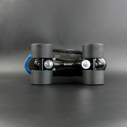 Close-up of the carbon Zeus plate and quick release axles