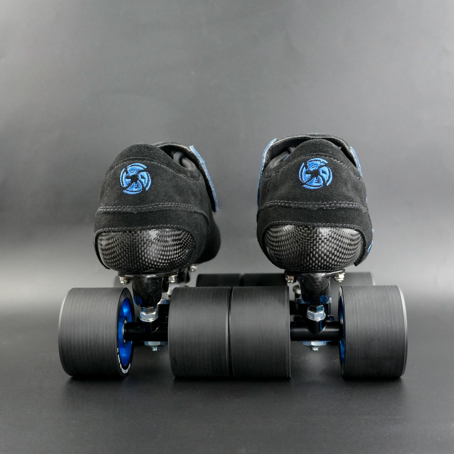 Detail shot of Royal Assassin wheel with grooved urethane and aluminum hub