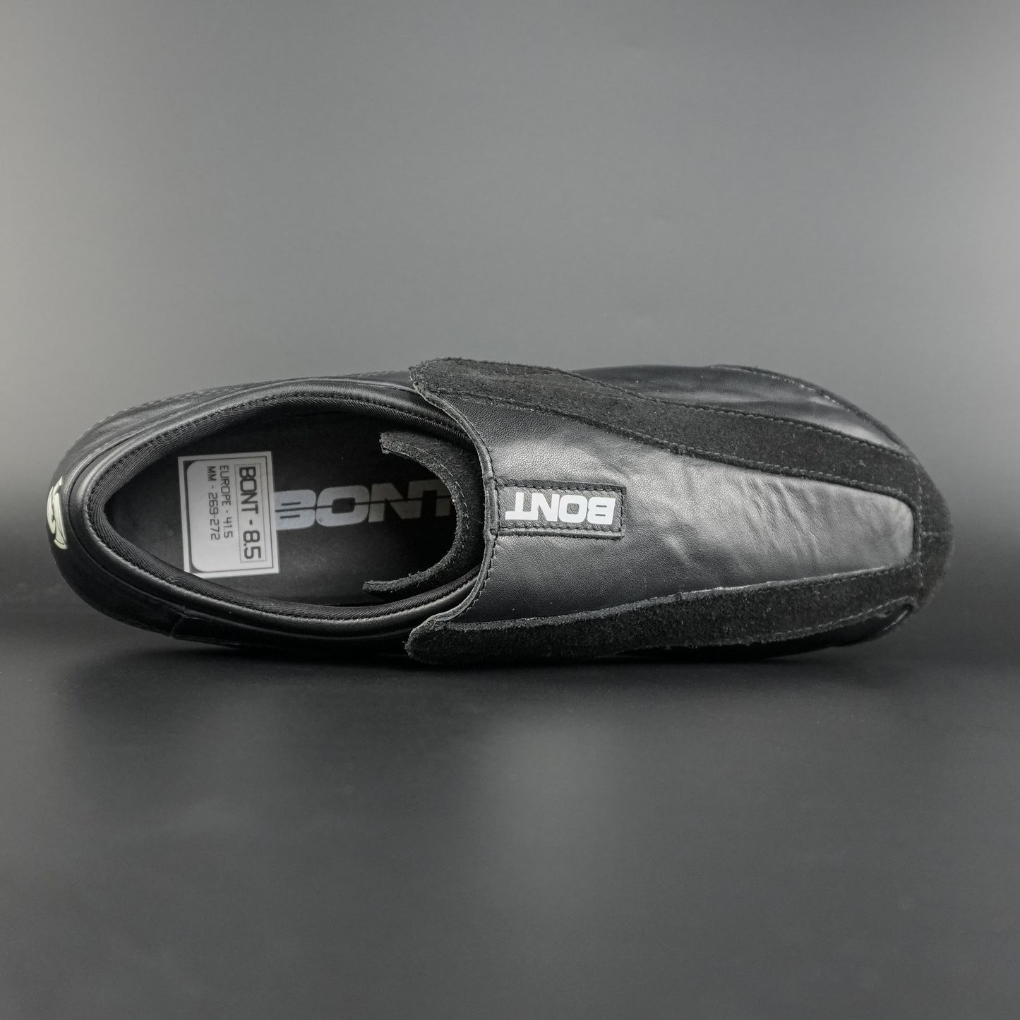 Top-down view showing integrated lace cover and U-shape fit