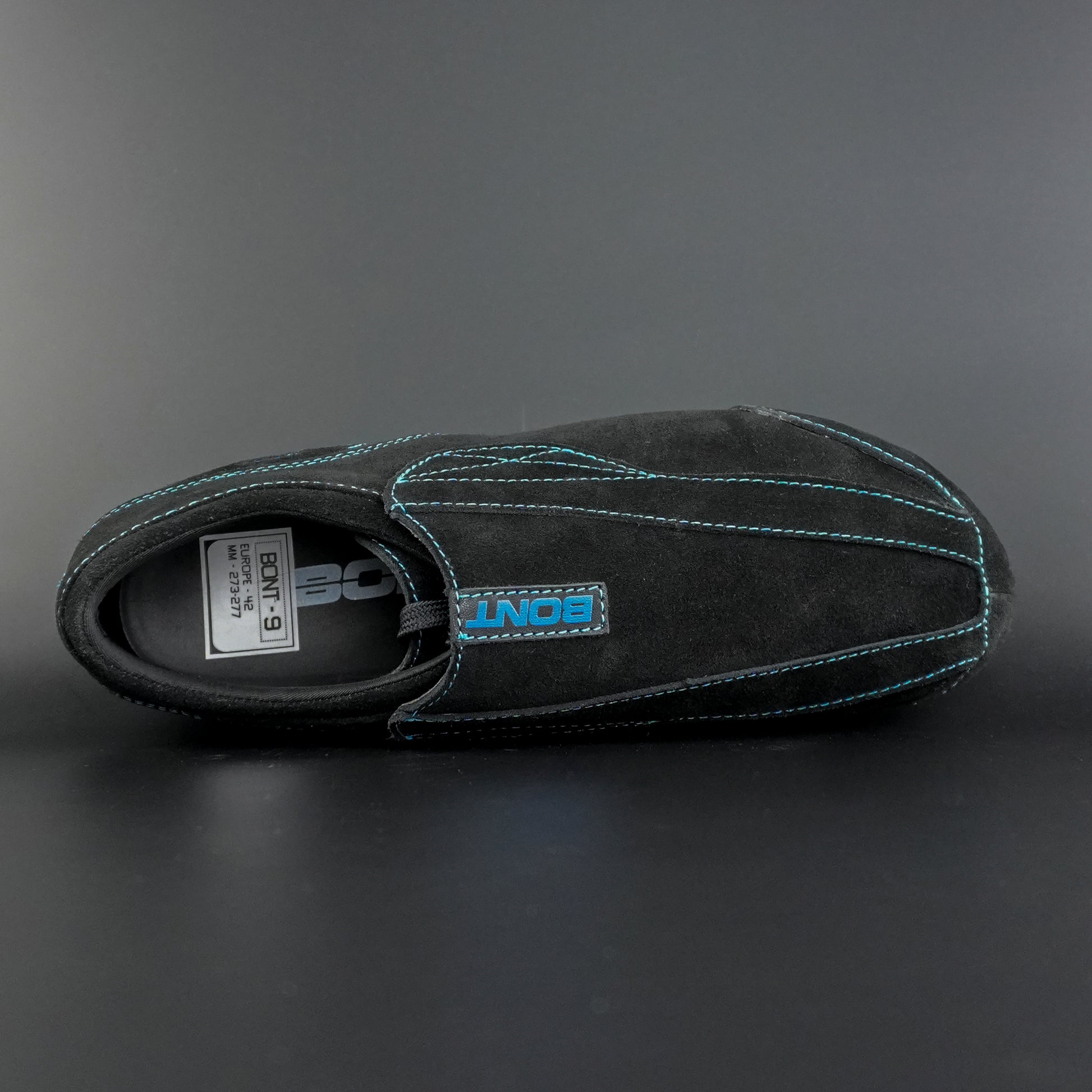 Top-down view showing integrated lace cover and U-shape fit