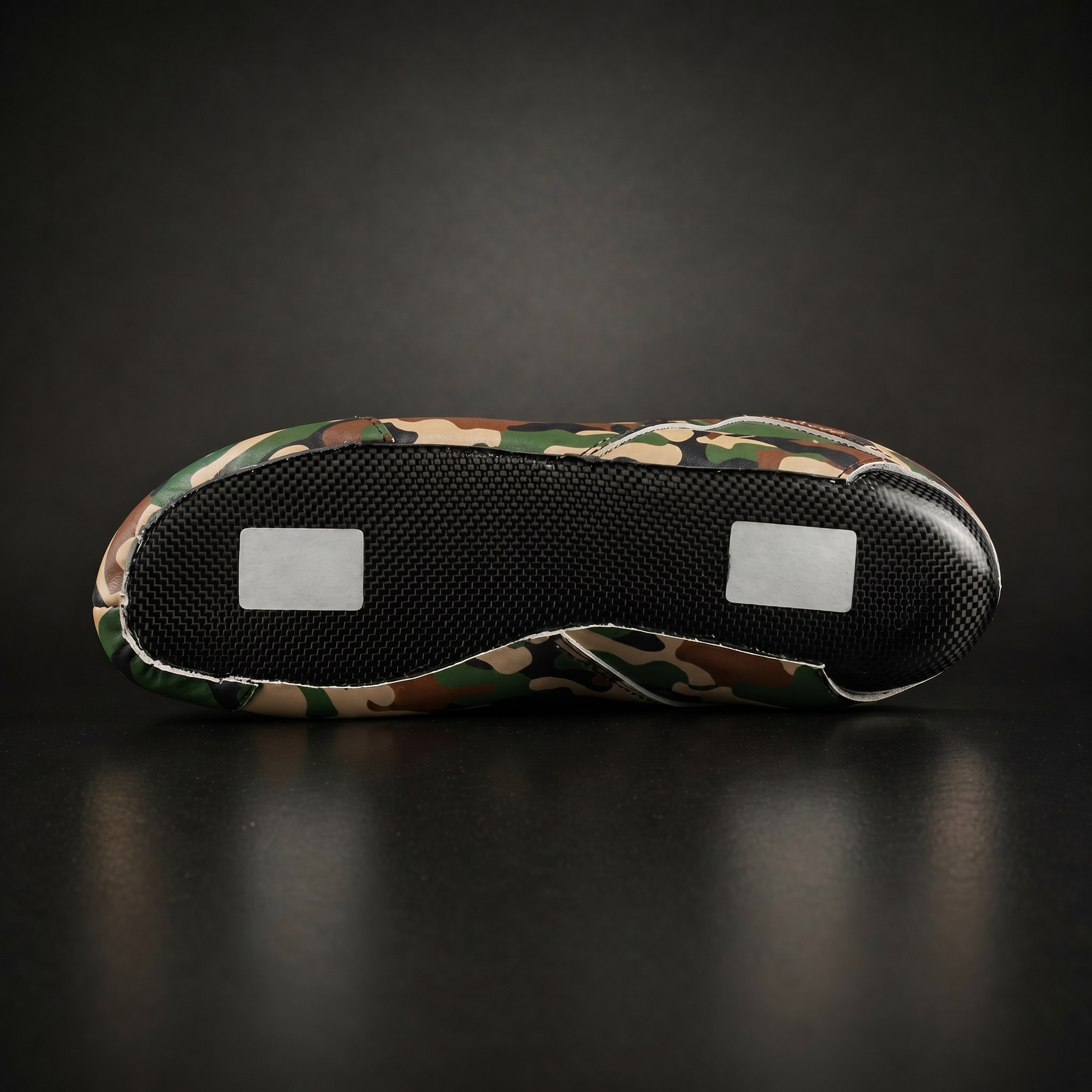 Skater wearing Envy Camo Roller Skates in motion