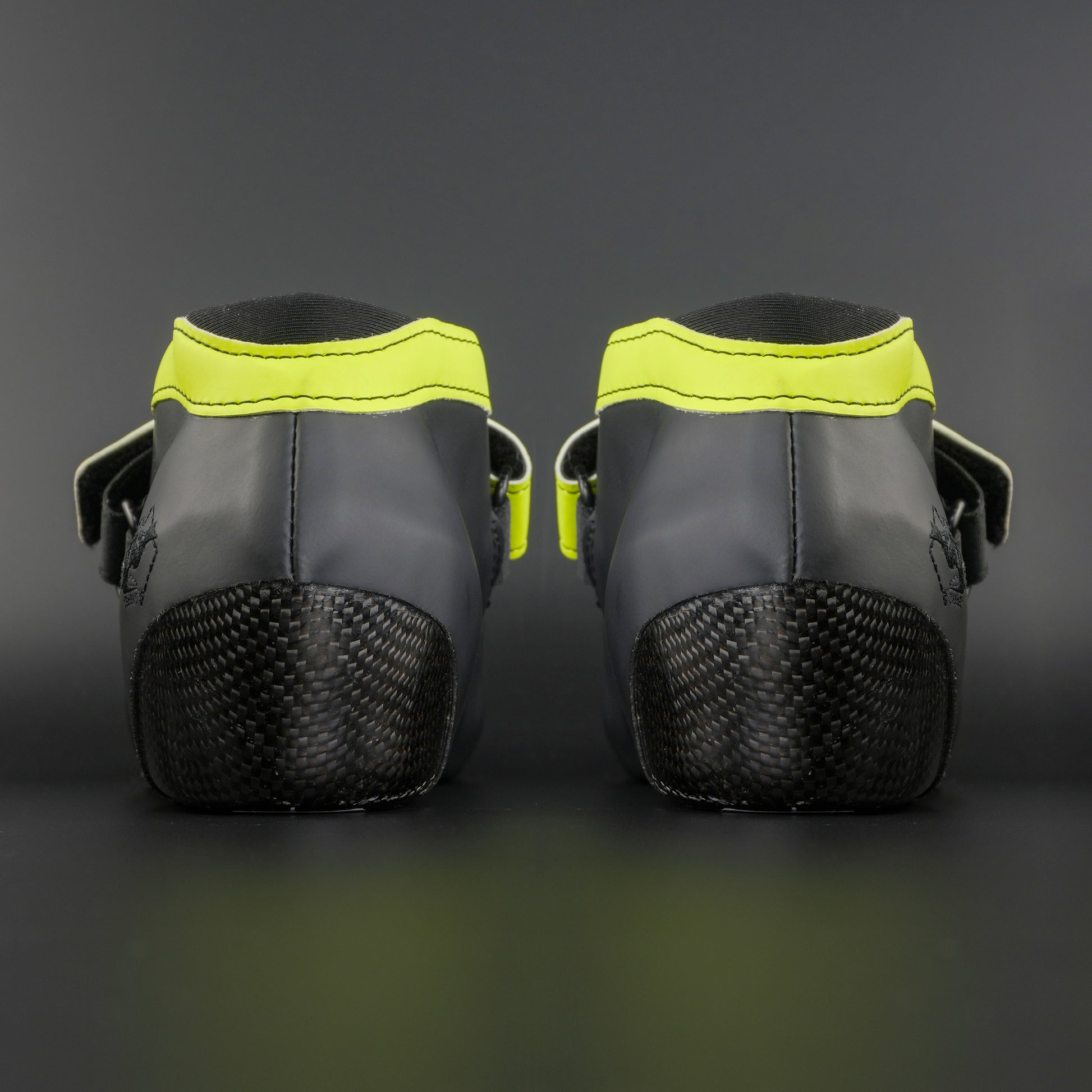 Skater in action using the limited edition setup on an indoor track