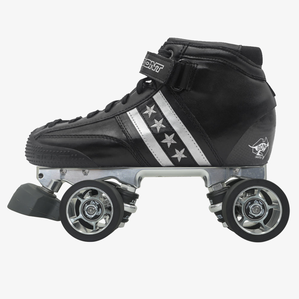 Quadstar Carbon Roller Derby Skates Package