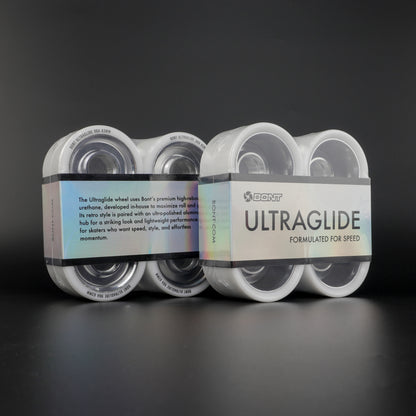 Action shot of skater using Ultraglide wheels during a jam session