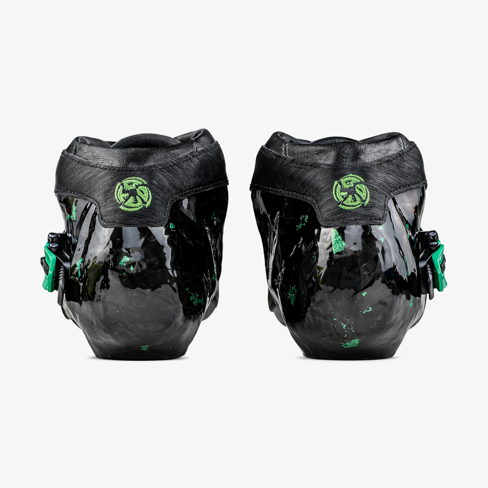 Back view of the carbon boots