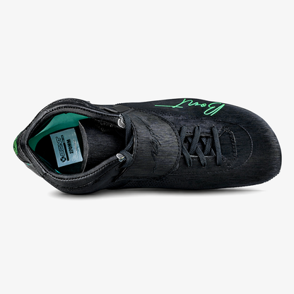 Top view showing custom buckle and replaceable strap system