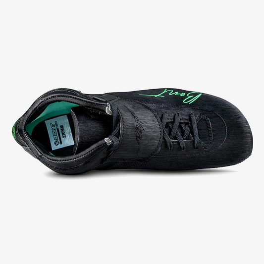 Top view showing custom buckle and replaceable strap system