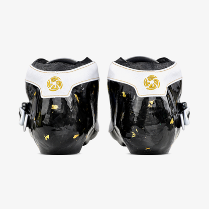 back view of carbon boots